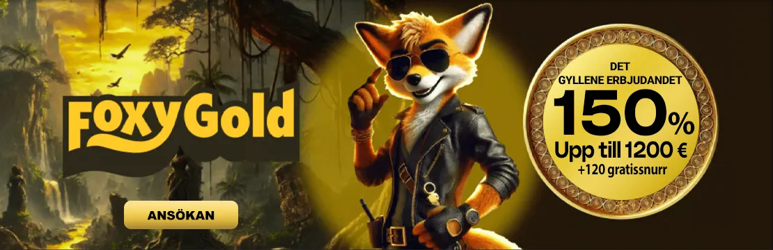 Foxy Gold 🎖️ Officiell webbplats FoxyGold Casino i Sverige